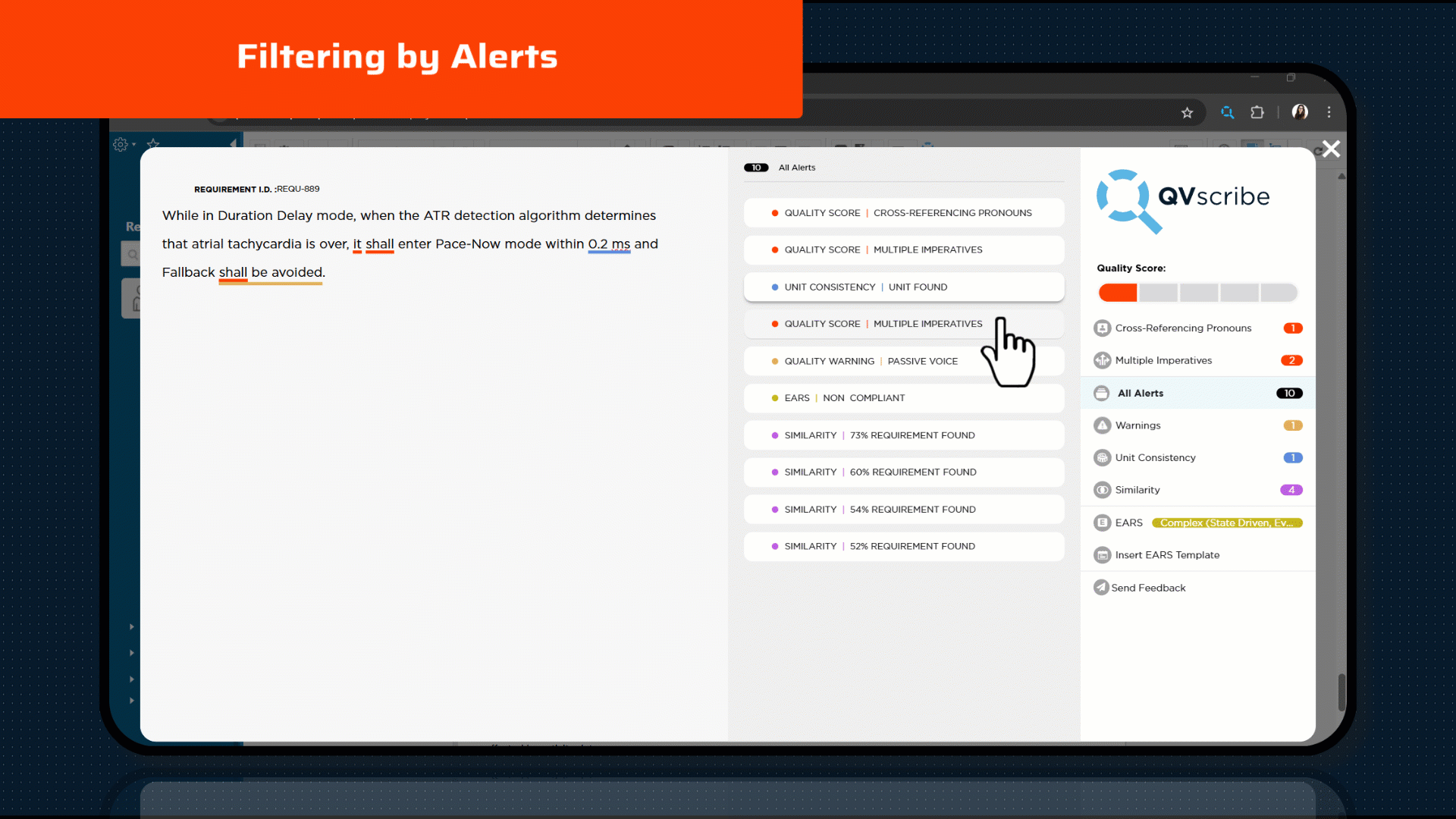 Filtering by Alerts