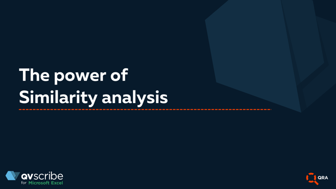 The power of Similarity analysis-1